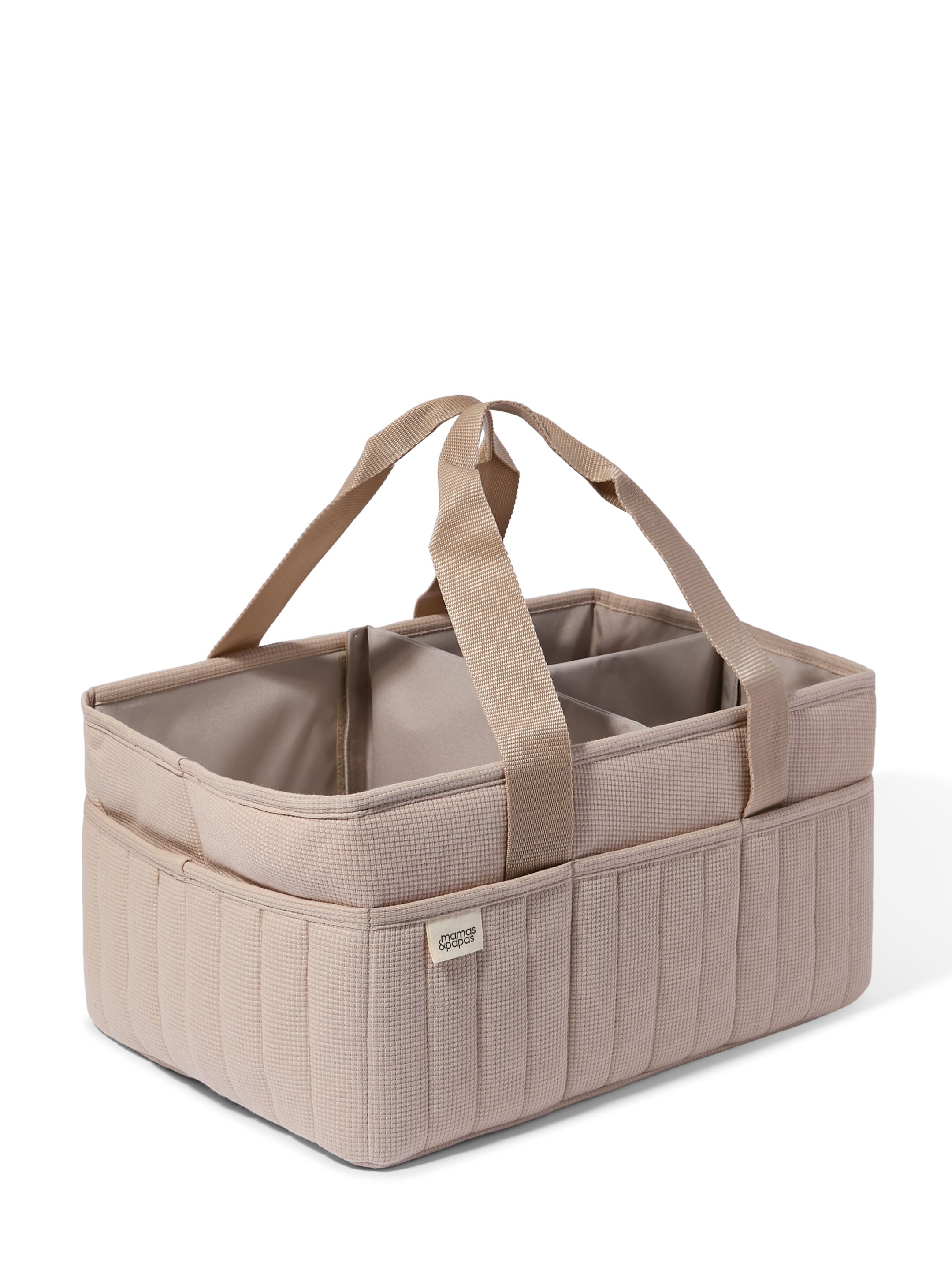 Nappy Caddy 5 Piece Bundle with 3 piece Organic Sleepsuit - Cashmere Waffle image number 4